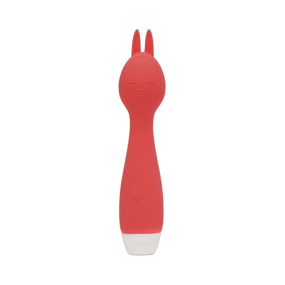 Vibrador clitorial compacto de silicona.